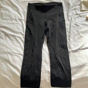 Lululemon 23” leggings with pockets, black, size 4